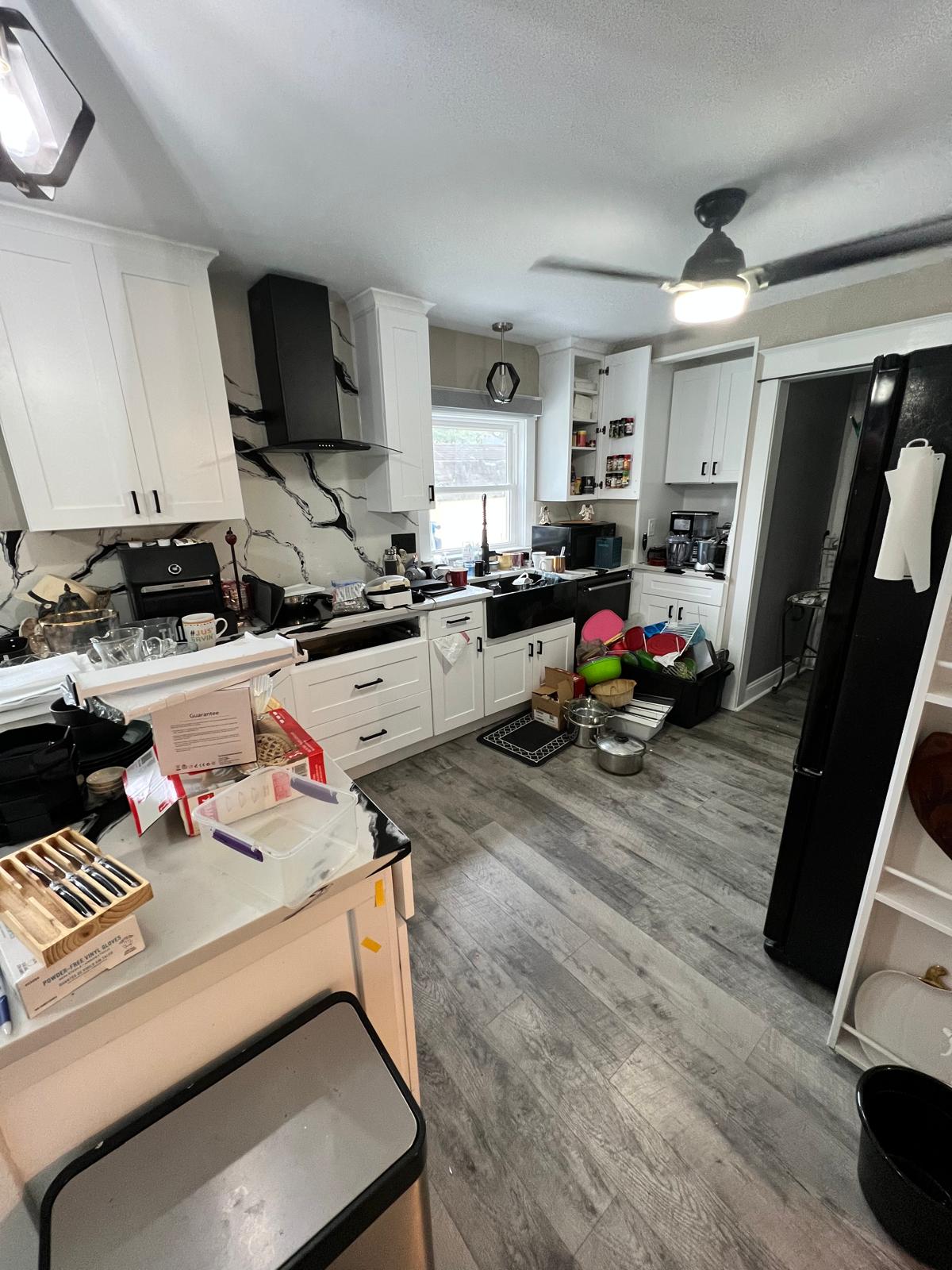 Kitchen before organizing