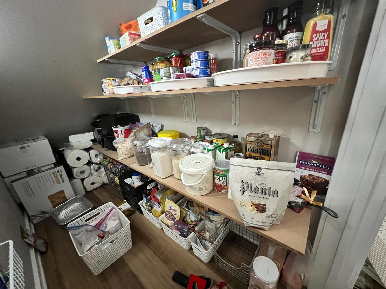 Pantry before organizing